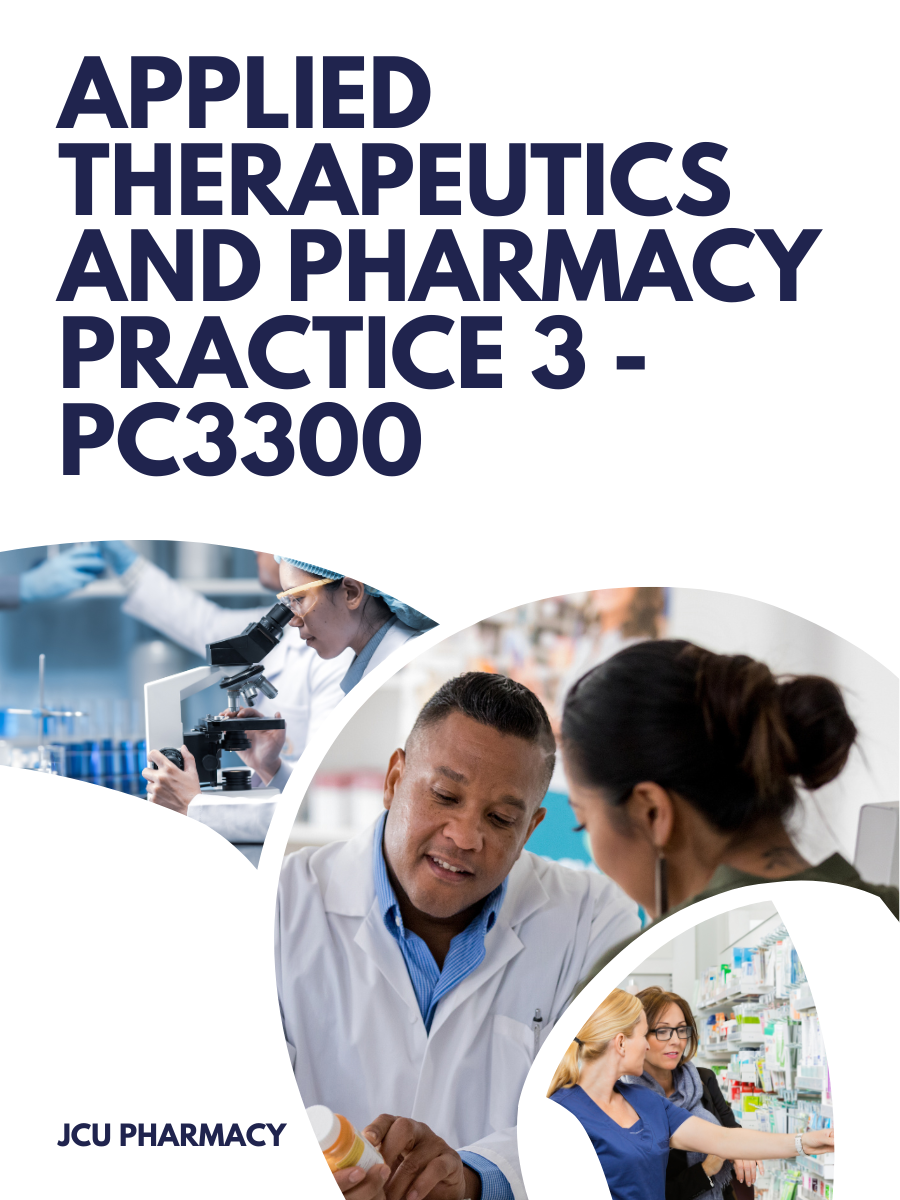 Cover image for PC3300 - Applied Therapeutics and Pharmacy Practice 3