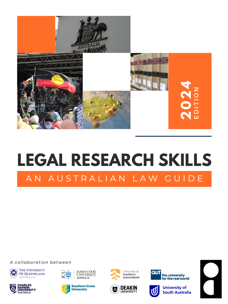 Cover image for Legal Research Skills: An Australian Law Guide: 2024 JCU Edition