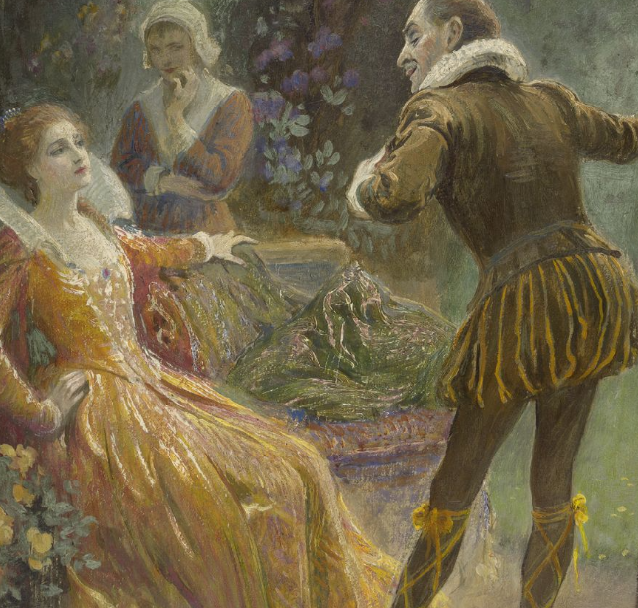 Twelfth Night, Malvolio in the Garden with Olivia