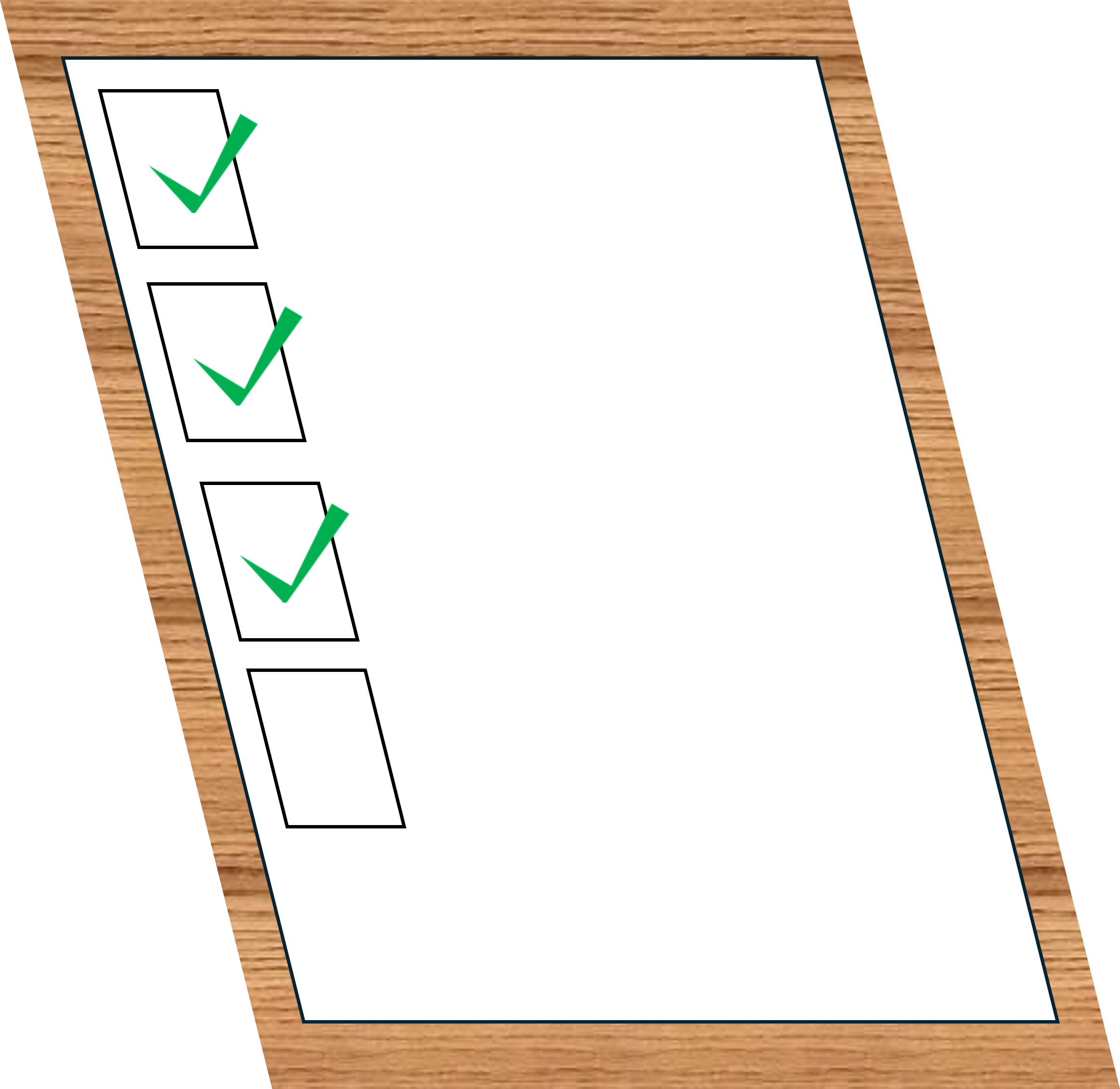 clipboard representing a survey