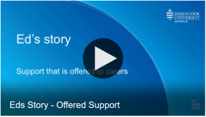 Click to open video entitled Support offered to carers