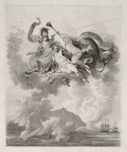 well known image depicting Cook ascending to heaven after his death in Hawai'i