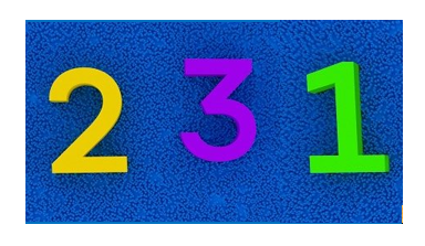 Image of the numbers 231