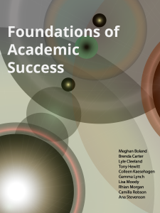 Foundations of Academic Success book cover