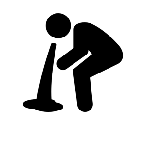 Icon of person vomiting